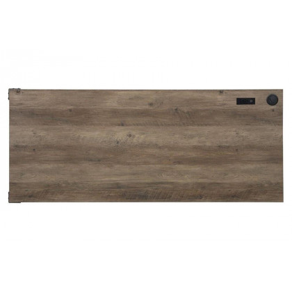 ACME Zakwani Writing Desk with USB - Rustic Oak and Black Finish