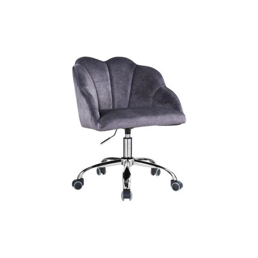 ACME - Rowse Office Chair in Dark Gray/Chrome