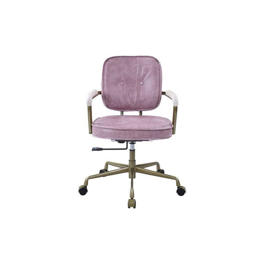 ACME Siecross Office Chair - Pink Top Grain Leather