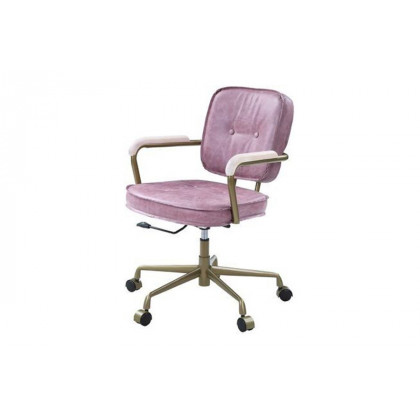 ACME Siecross Office Chair - Pink Top Grain Leather
