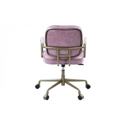 ACME Siecross Office Chair - Pink Top Grain Leather