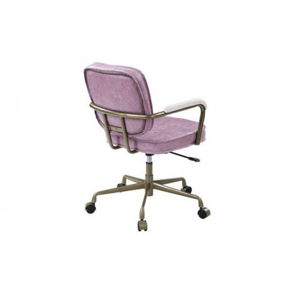 ACME Siecross Office Chair - Pink Top Grain Leather