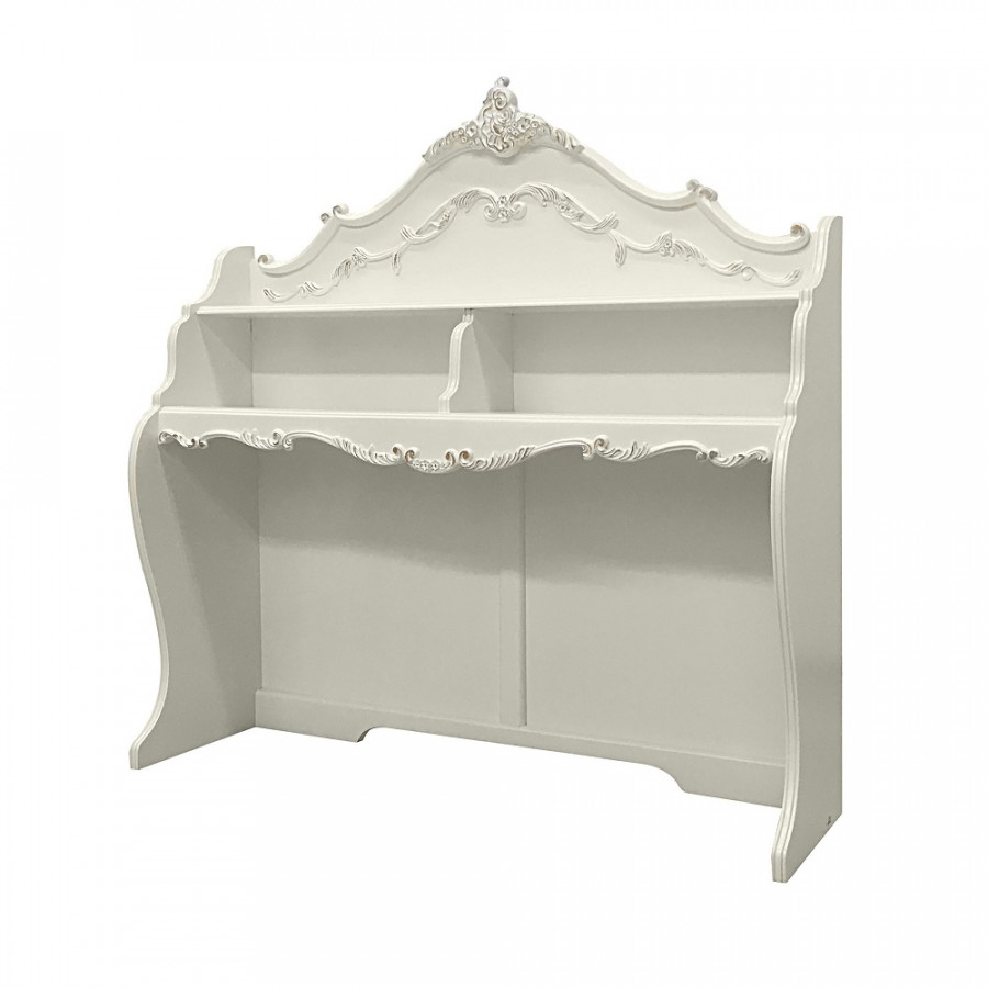ACME - Pearl Computer Desk Hutch in Pearl White