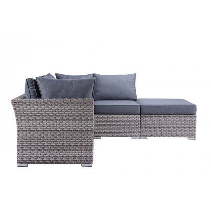 ACME - Laurance Patio Sectional Sofa & Cocktail Table in Gray