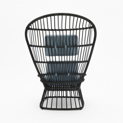 ACME - Qudrat Patio Lounge Chair in Black