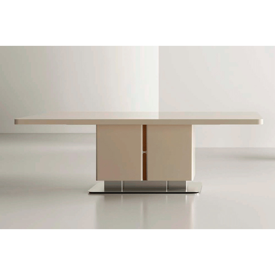 Alexandra - Master Dining Table in Shiny Black Lacquered