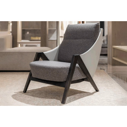 Alexandra - Falcon Stationary Solid Print Armchair