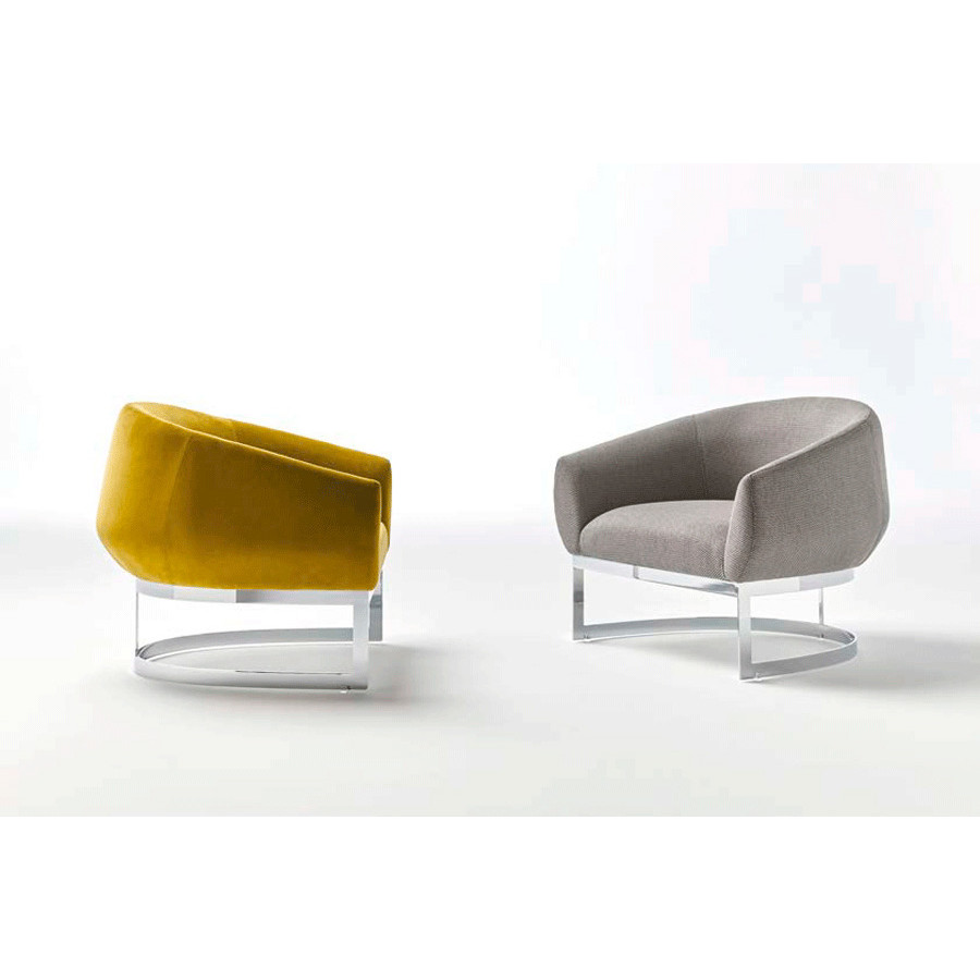 Alexandra - Paul Stationary Solid Print Armchair