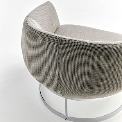 Alexandra - Paul Stationary Solid Print Armchair