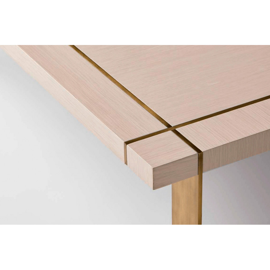 Alexandra - Tempo Square Coffee Table in Midnight/Antique Brass