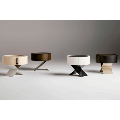 Alexandra Aspa Nightstand - Midnight Black