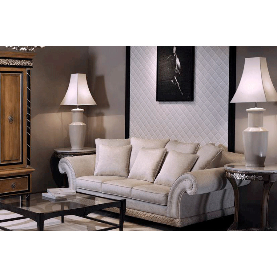 Alexandra - Randa Stationary Solid Print Sofa
