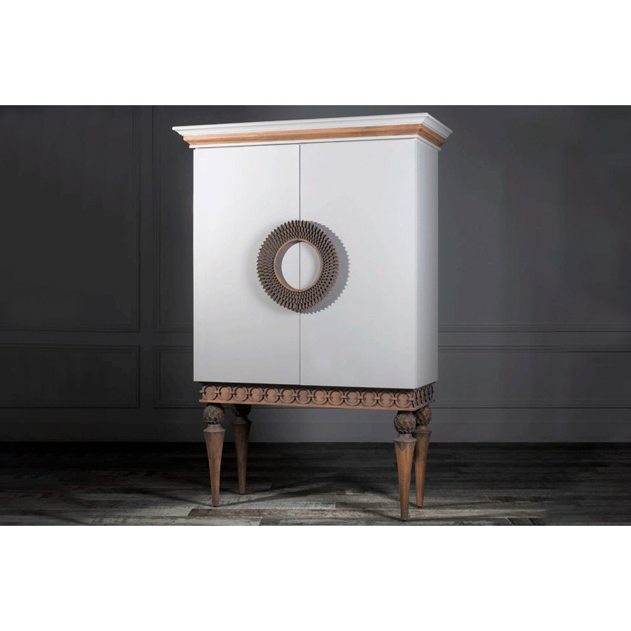 Alexandra - Artedo Rectangled Cabinet in Antique Gold