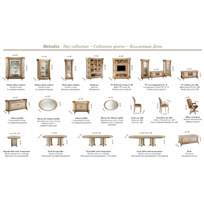 Arredoclassic - Melodia 3 Doors Buffet