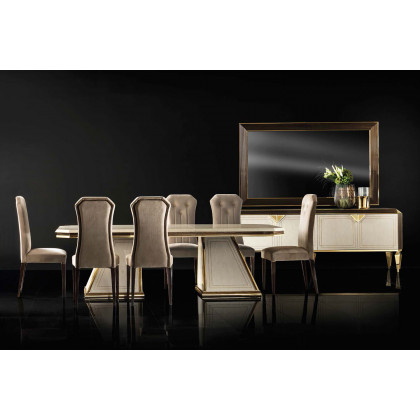 Arredoclassic - Diamante Dining Rectangular Table W/2 Extensions
