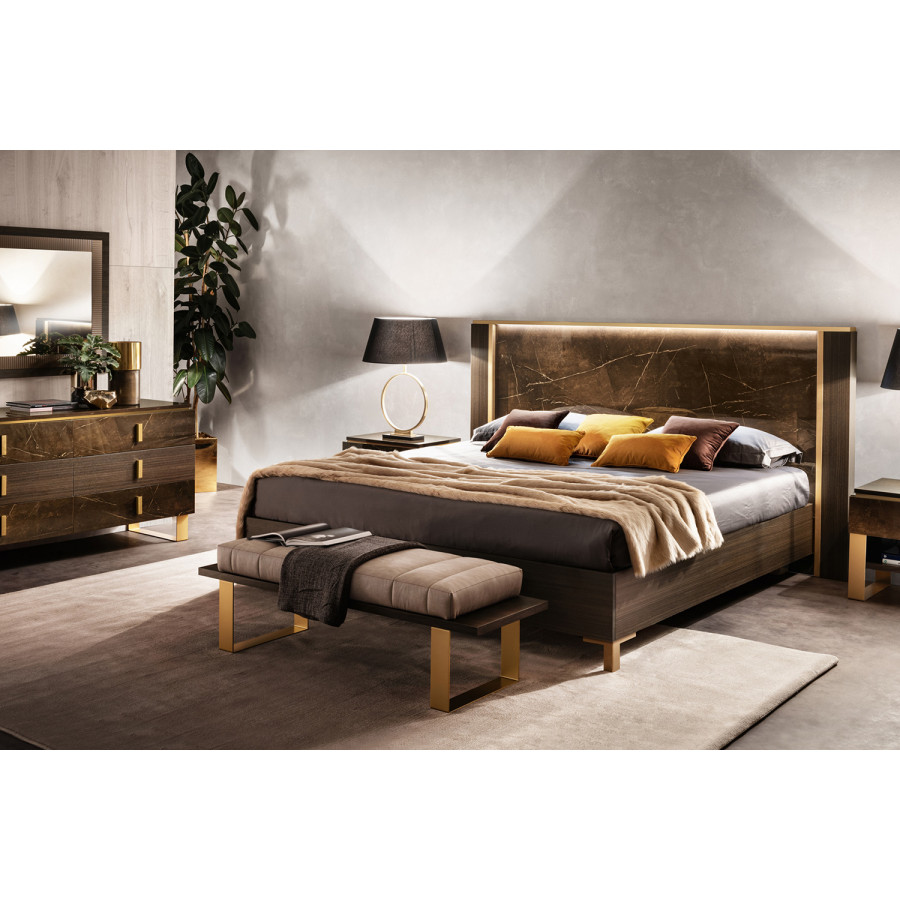Arredoclassic Essenza Bench - Brown/Gold, Cat. E
