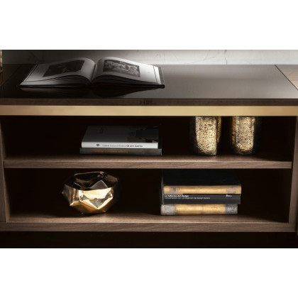Arredoclassic - Essenza Entertainment Center Set Of 2 Marble Finish Doors