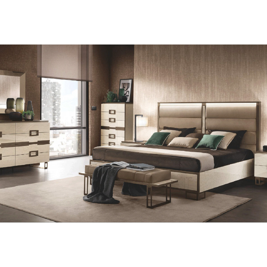 Arredoclassic - Poesia Bed W/Upholstered Headboard