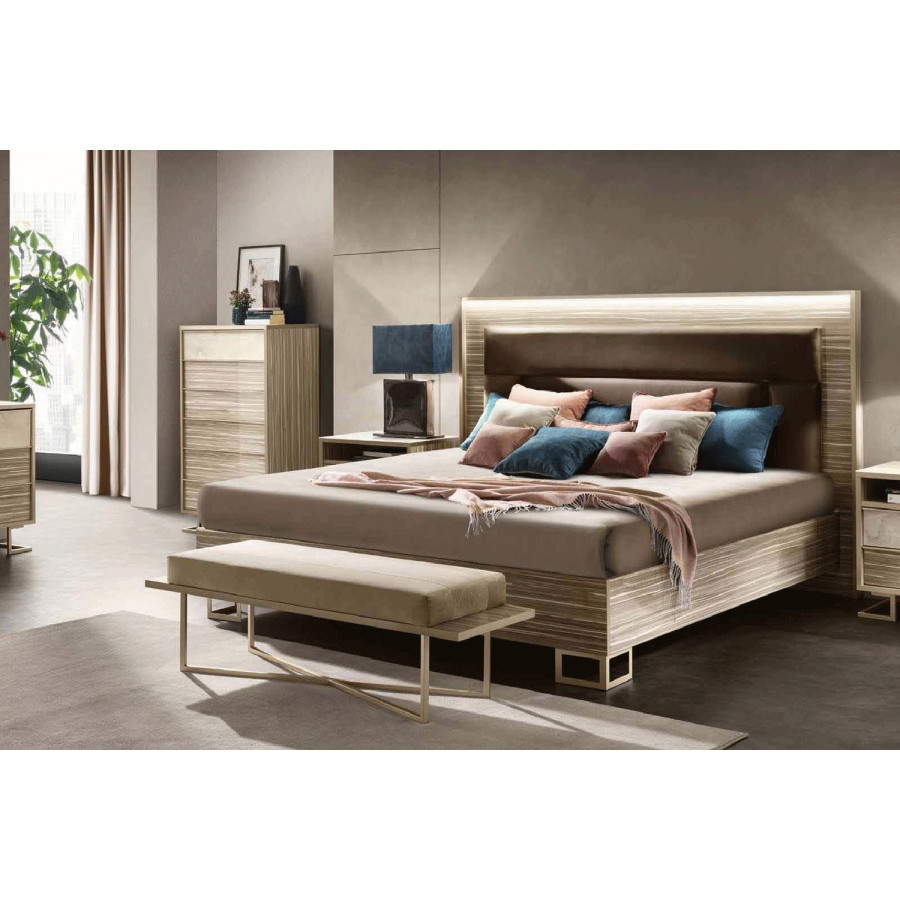 Arredoclassic - Luce Light Bed W/Upholstered Headboard