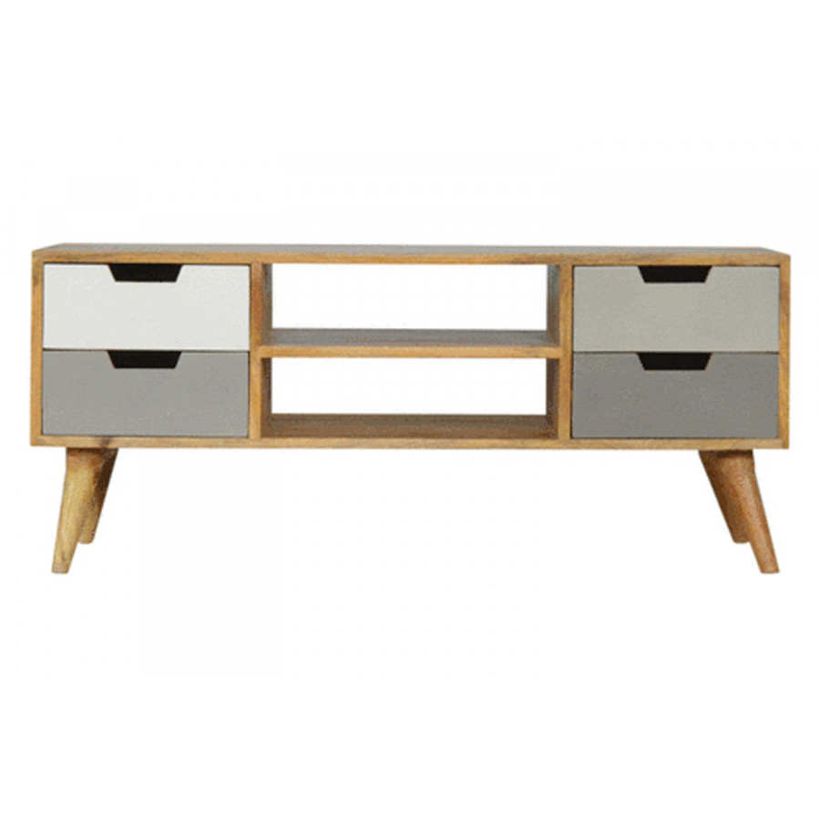Artisan - Gray Hand Painted Entertainment Unit