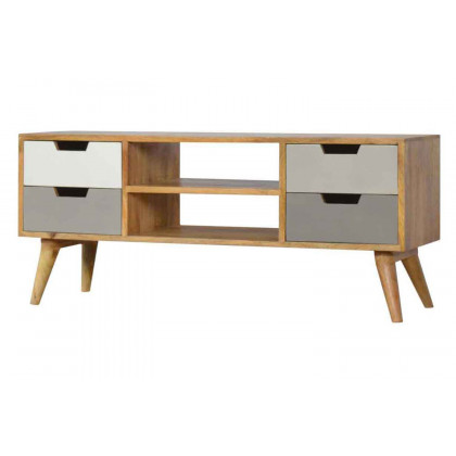 Artisan - Gray Hand Painted Entertainment Unit