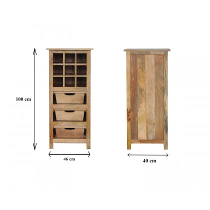 Artisan - Wine Cabinet in Oak-Ish