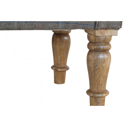 Artisan Bedroom Bench - Pewter, Multi Tweed