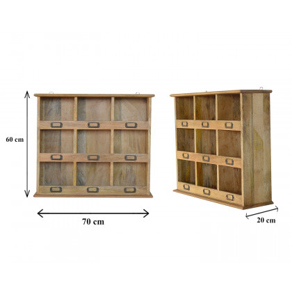 Artisan - Floating Storage Unit with 9 Slots