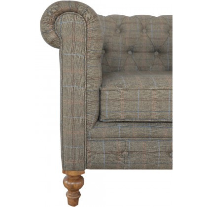 Artisan Chesterfield Armchair - Multi Tweed