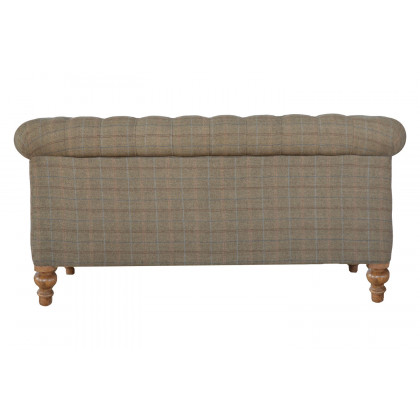 Artisan Chesterfield Sofa with 2 Seater - Gray, Multi Tweed
