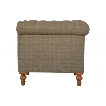 Artisan Chesterfield Sofa with 2 Seater - Gray, Multi Tweed