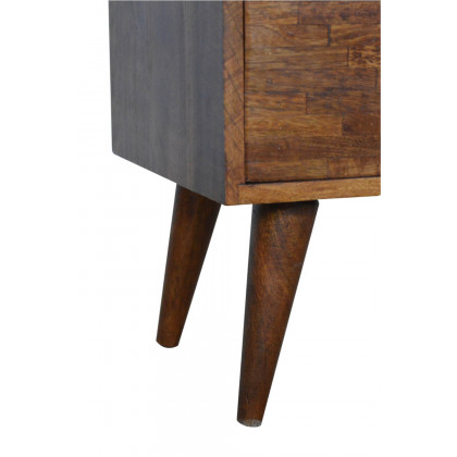 Artisan Mixed Bedside - Chestnut