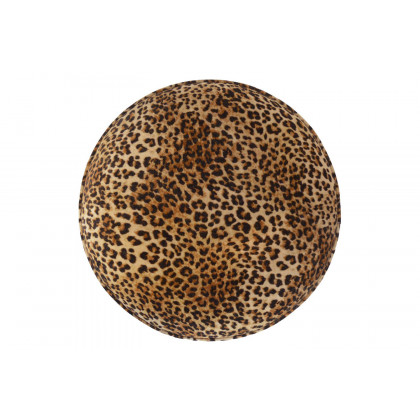 Artisan Nordic Style Footstool - Leopard, Velvet