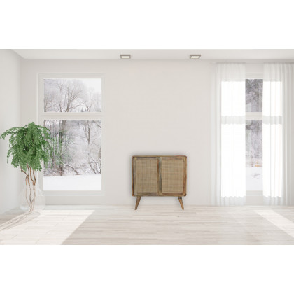 Artisan Woven Cabinet - Square Doors