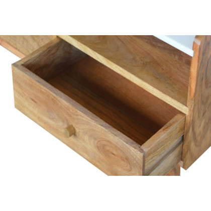 Artisan - White Marble Top Media Unit