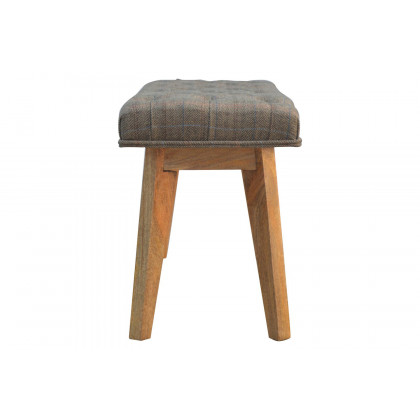 Artisan - Multi Tweed Deep Button Hallway Bench