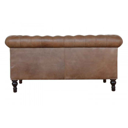 Artisan Chesterfield Sofa with 2 Seater - Brown, Leather