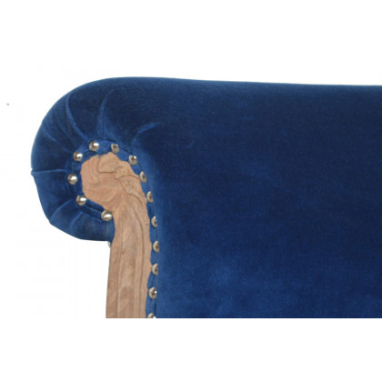 Artisan Studded Chair - Velvet, Royal Blue
