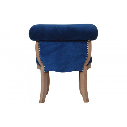 Artisan Studded Chair - Velvet, Royal Blue