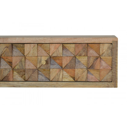 Artisan Wall Mounted Diamond Carved Bedside