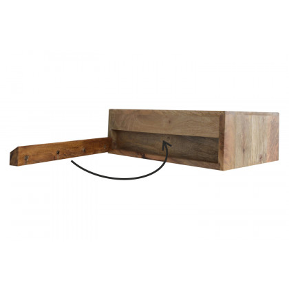 Artisan Wall Mounted Diamond Carved Bedside