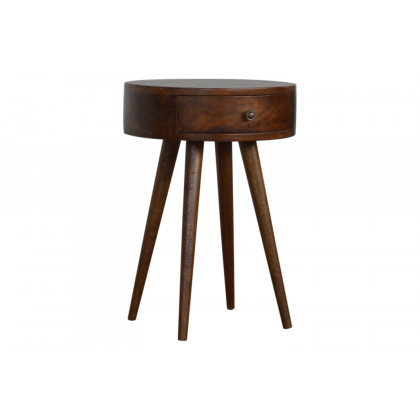 Artisan Nordic Circular Shaped Bedside - Chestnut
