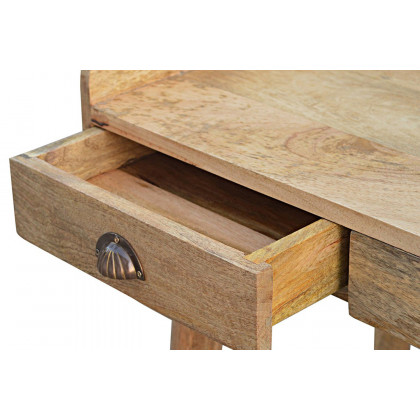 Artisan Nordic Style Gallery Back Writing Desk - Natural Oak-ish