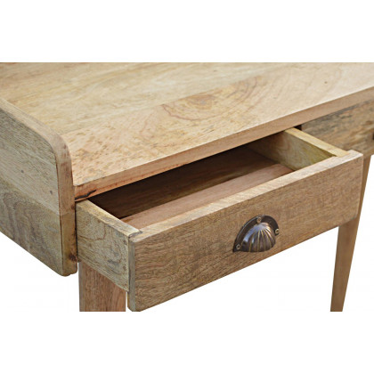Artisan Nordic Style Gallery Back Writing Desk - Natural Oak-ish