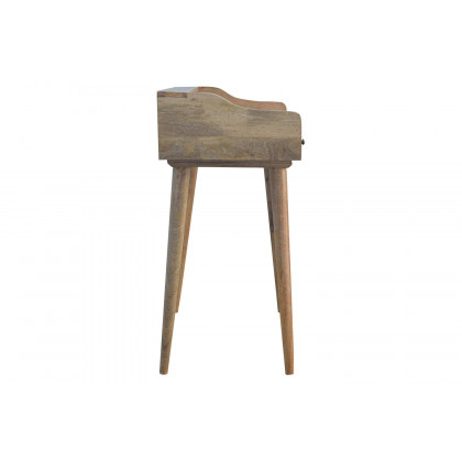 Artisan Nordic Style Gallery Back Writing Desk - Natural Oak-ish