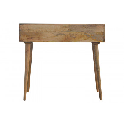 Artisan Nordic Style Gallery Back Writing Desk - Natural Oak-ish