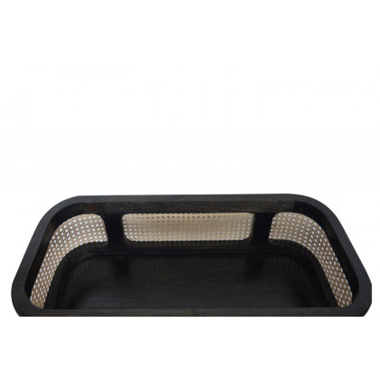 Artisan - Rattan Tray Table in Ash Black