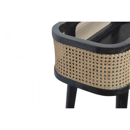 Artisan - Rattan Tray Table in Ash Black