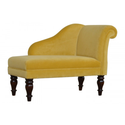 Artisan - Mustard Velvet Chaise