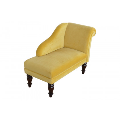 Artisan - Mustard Velvet Chaise